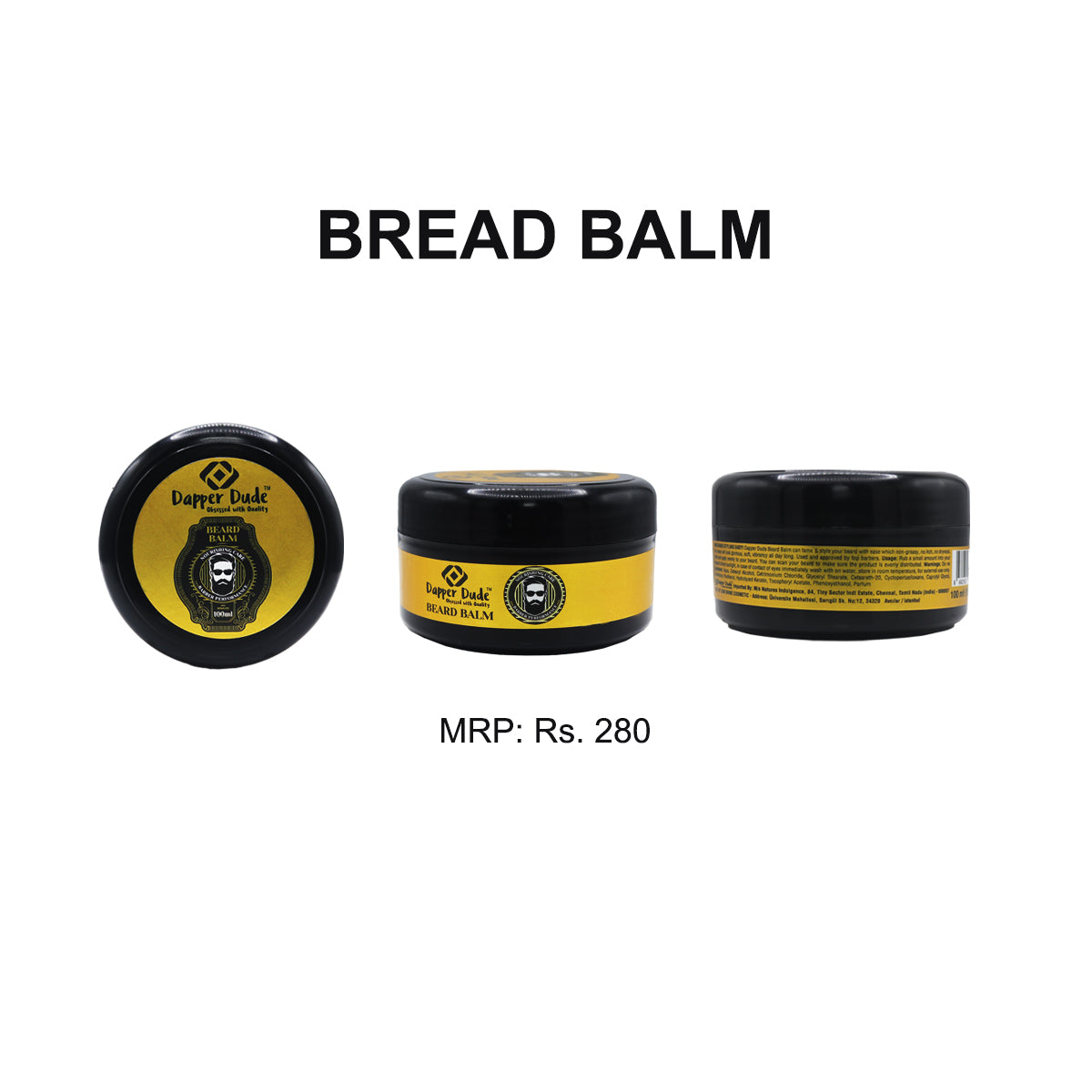 Dapper Dude Beard Balm 100ml – Premium Beard Styling & Conditioning for Men