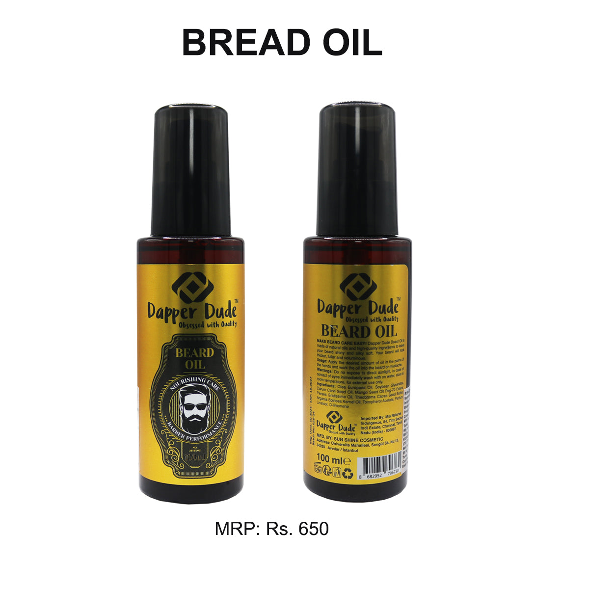 Dapper Dude Beard Oil – Nourish, Soften & Boost Growth | 100ml