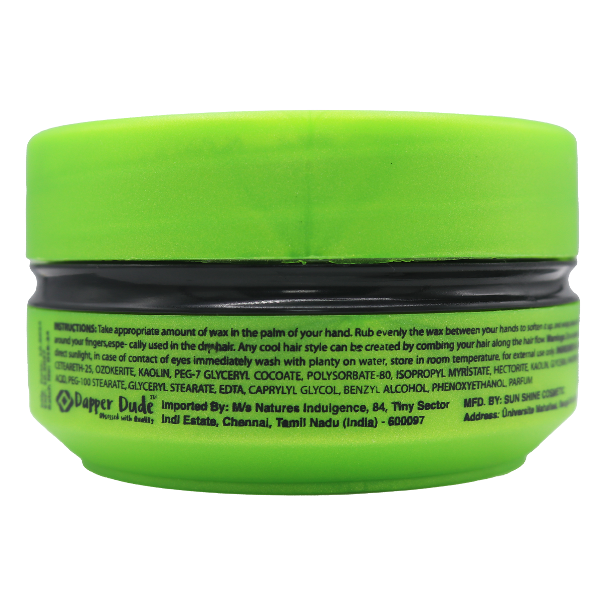 Dapper Dude Hair Wax with Pro-Vitamin B5 & Keratin Therapy – Strong Hold & Shine (150 ml, Made in Turkey)