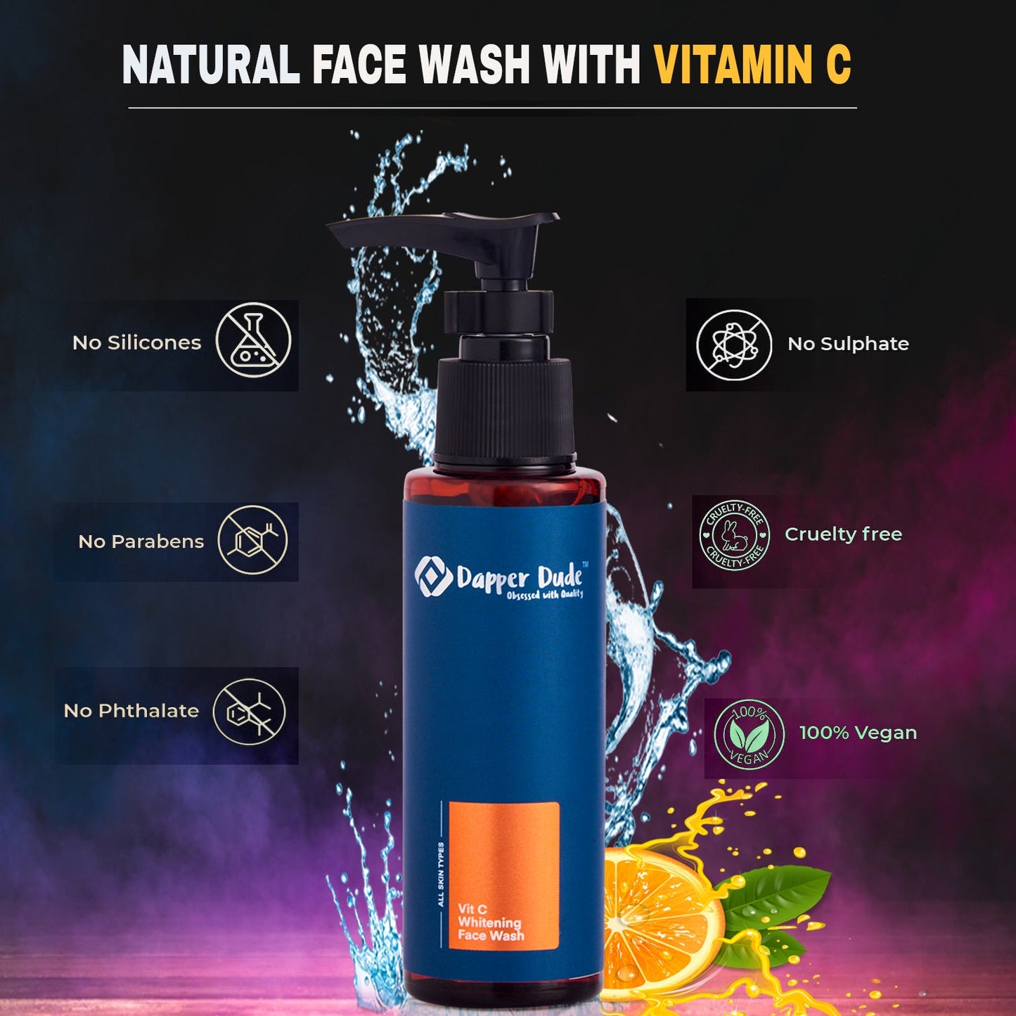 Vitamin C Whitening Face Wash Dapper Dude 