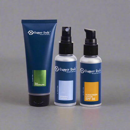 Dapper Dude Dull Skin Combo ( Free Travel Pouch )
