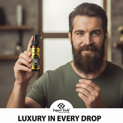 Dapper Dude Beard Oil & Keratin Therapy Hair Wax Combo for Men