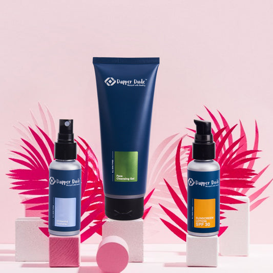 Dapper Dude Dull Skin Combo ( Free Travel Pouch )