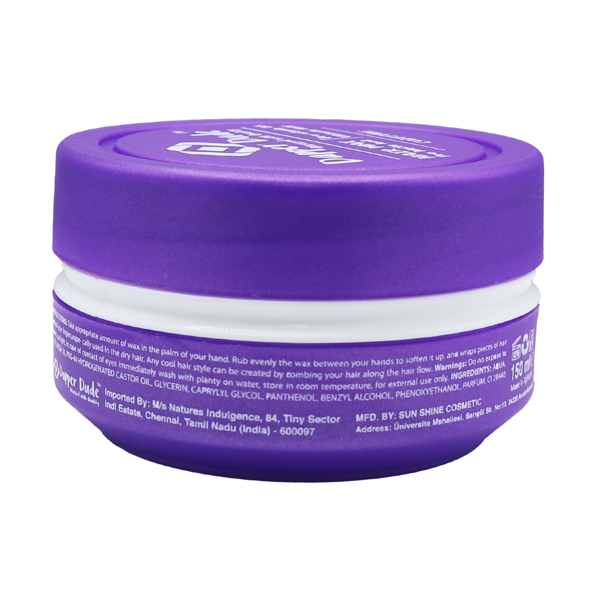 Dapper Dude Hair Wax – Matte Finish & Strong Hold | 150ml