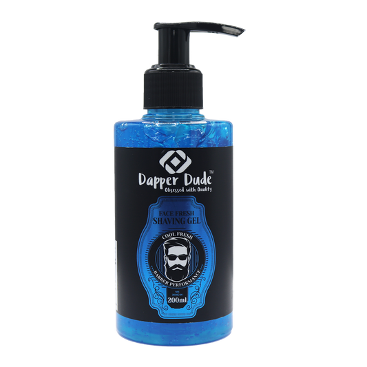 Dapper Dude Cool Fresh Shaving Gel for Men – Smooth, Hydrating, 200ml